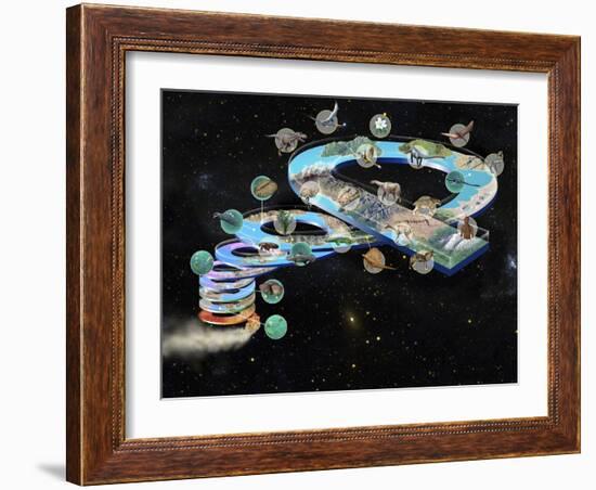 Evolution of Life, Artwork-Jose Antonio-Framed Photographic Print