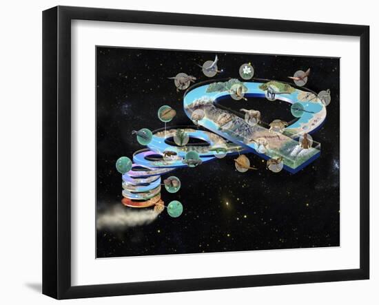 Evolution of Life, Artwork-Jose Antonio-Framed Photographic Print