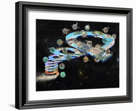 Evolution of Life, Artwork-Jose Antonio-Framed Photographic Print