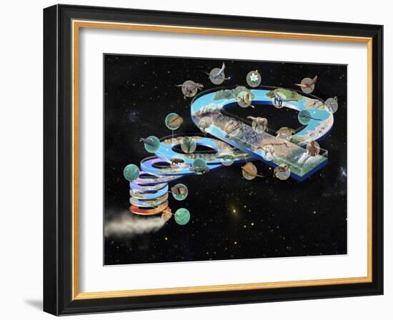 Evolution of Life, Artwork-Jose Antonio-Framed Photographic Print