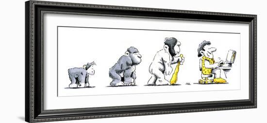 Evolution of Man-Detlev Van Ravenswaay-Framed Photographic Print