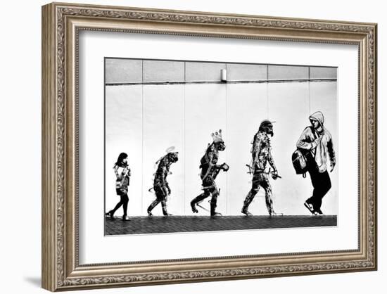 Evolution-null-Framed Art Print