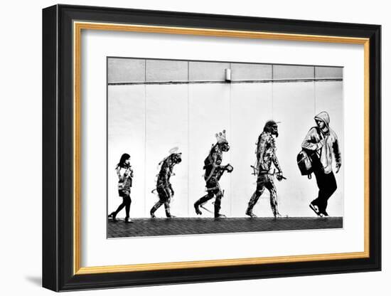 Evolution-null-Framed Art Print