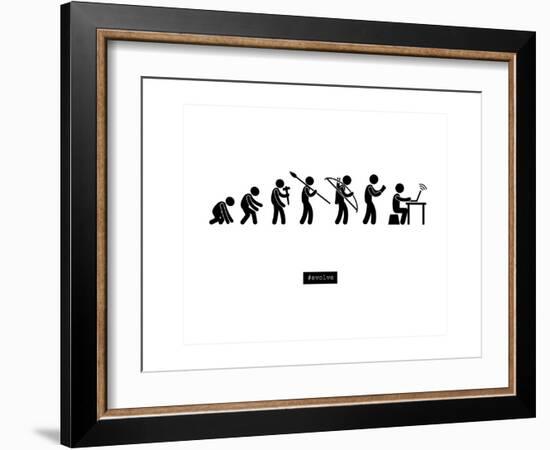 #Evolve-null-Framed Premium Giclee Print