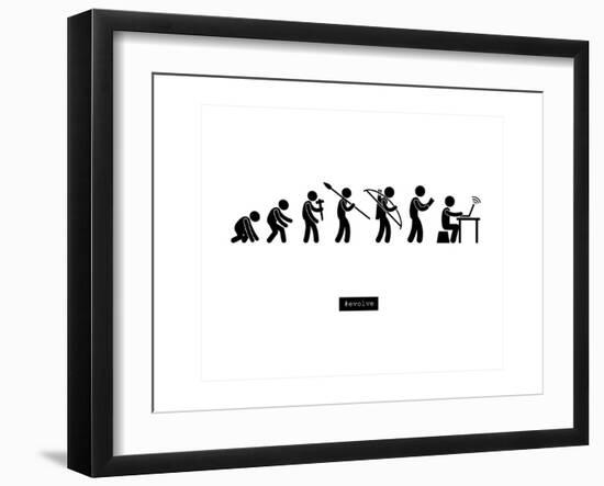 #Evolve-null-Framed Premium Giclee Print