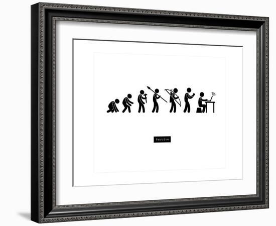 #Evolve-null-Framed Premium Giclee Print