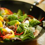 Wok Stir Fry with Selective Focus-evren_photos-Photographic Print