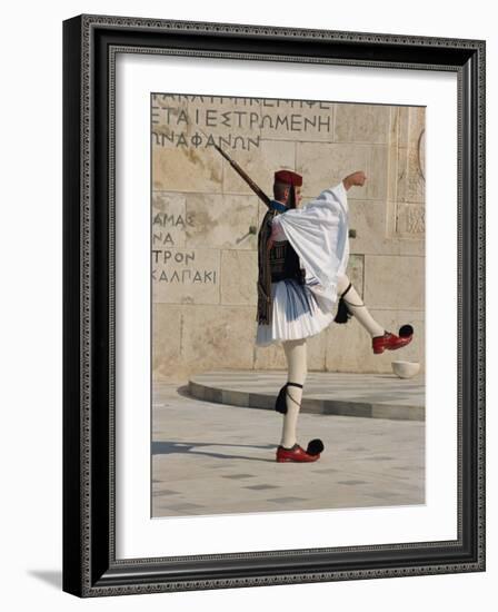 Evzon, Parliament, Syndagma, Athens, Greece, Europe-Thouvenin Guy-Framed Photographic Print