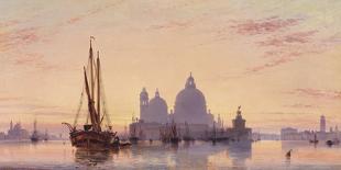 Sunset behind Santa Maria della Salute, Venice, 1851-E^W^ Cooke-Giclee Print