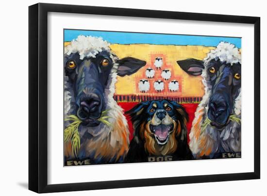 Ewe Dog Ewe-Connie R. Townsend-Framed Premium Giclee Print