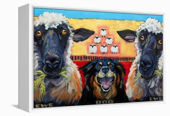 Ewe Dog Ewe-Connie R. Townsend-Framed Stretched Canvas