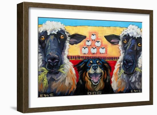 Ewe Dog Ewe-Connie R. Townsend-Framed Art Print