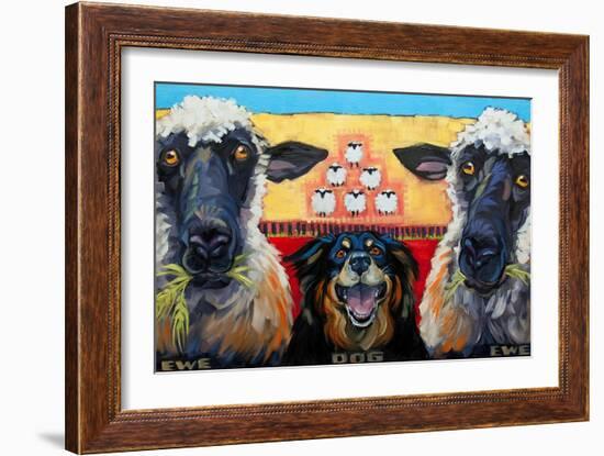 Ewe Dog Ewe-Connie R. Townsend-Framed Art Print