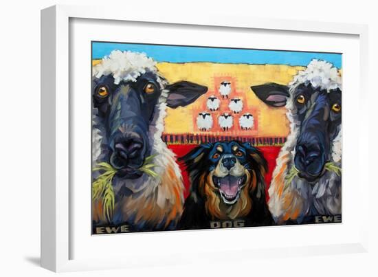 Ewe Dog Ewe-Connie R. Townsend-Framed Art Print