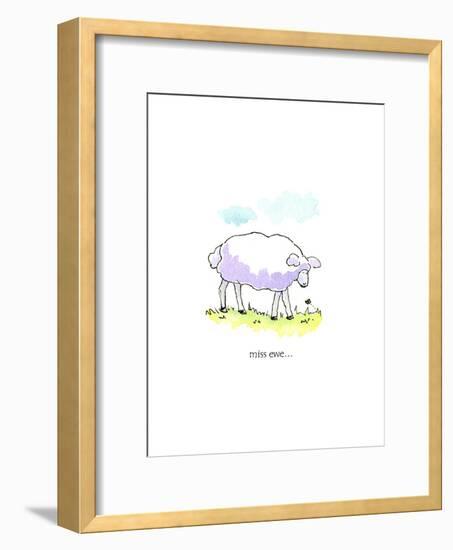 Ewe Miss-Jennifer Zsolt-Framed Giclee Print