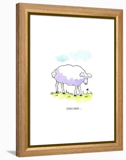 Ewe Miss-Jennifer Zsolt-Framed Premier Image Canvas