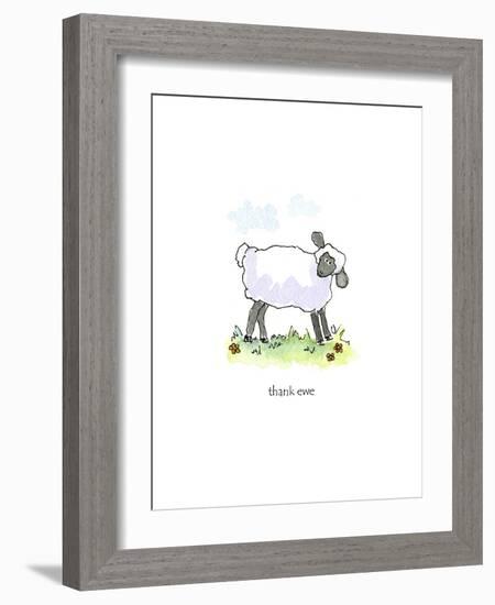 Ewe Thank-Jennifer Zsolt-Framed Giclee Print