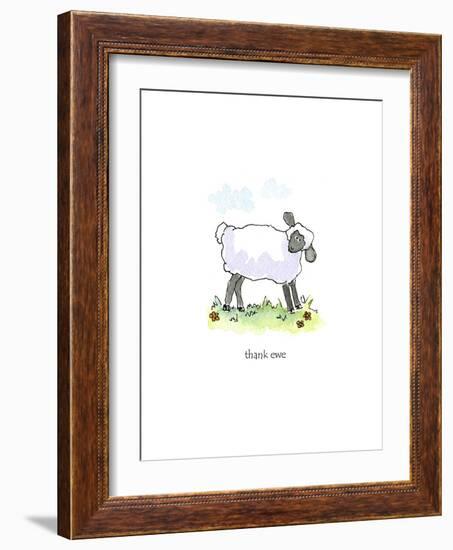 Ewe Thank-Jennifer Zsolt-Framed Giclee Print