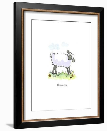 Ewe Thank-Jennifer Zsolt-Framed Giclee Print