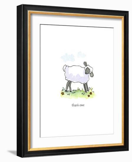 Ewe Thank-Jennifer Zsolt-Framed Giclee Print