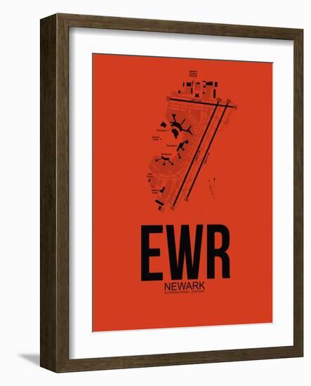 EWR Newark Airport Orange-NaxArt-Framed Art Print