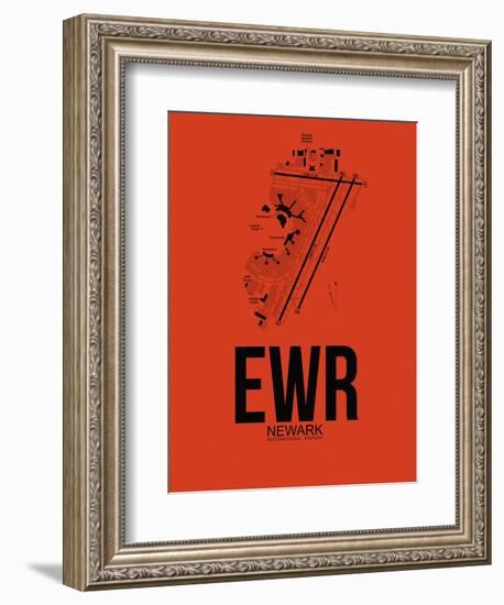 EWR Newark Airport Orange-NaxArt-Framed Art Print