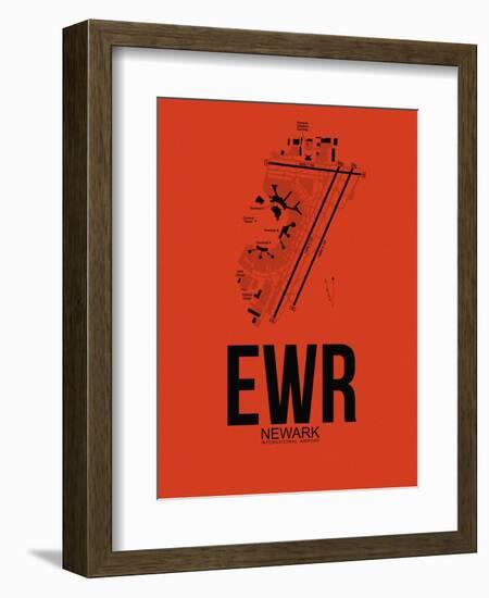 EWR Newark Airport Orange-NaxArt-Framed Art Print