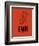 EWR Newark Airport Orange-NaxArt-Framed Art Print