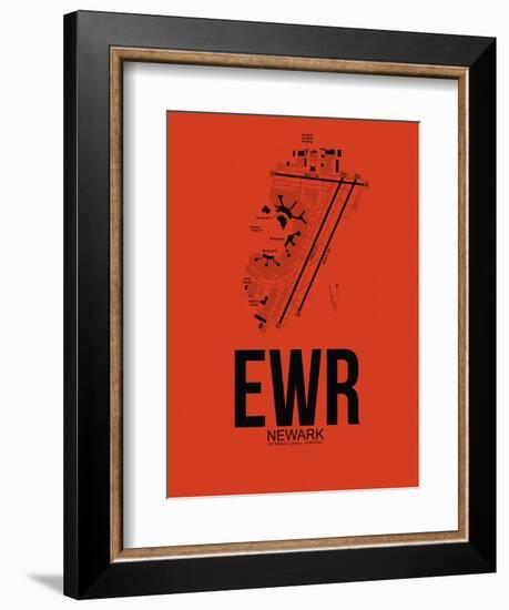 EWR Newark Airport Orange-NaxArt-Framed Art Print