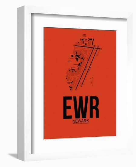 EWR Newark Airport Orange-NaxArt-Framed Art Print