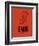 EWR Newark Airport Orange-NaxArt-Framed Art Print