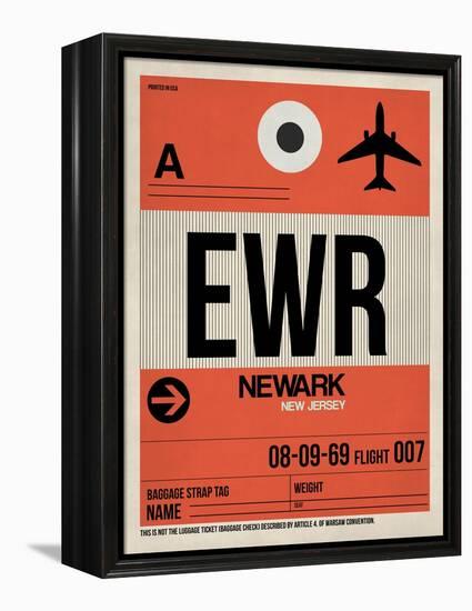 EWR Newark Luggage Tag I-NaxArt-Framed Stretched Canvas