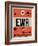 EWR Newark Luggage Tag I-NaxArt-Framed Art Print