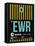 EWR Newark Luggage Tag II-NaxArt-Framed Stretched Canvas