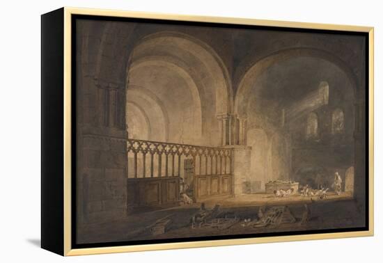 Ewynny Priory (W/C on Paper)-Joseph Mallord William Turner-Framed Premier Image Canvas