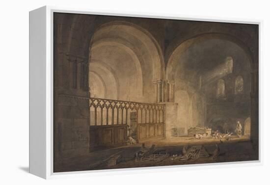 Ewynny Priory (W/C on Paper)-Joseph Mallord William Turner-Framed Premier Image Canvas