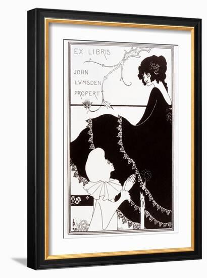 Ex-Libris by John Lumsden Propert, 1894-Aubrey Beardsley-Framed Giclee Print