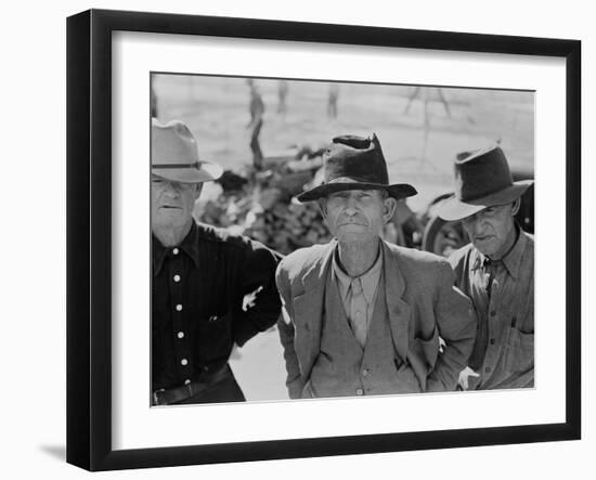 Ex-tenant farmer on relief grant in Imperial Valley, California, 1937-Dorothea Lange-Framed Photographic Print