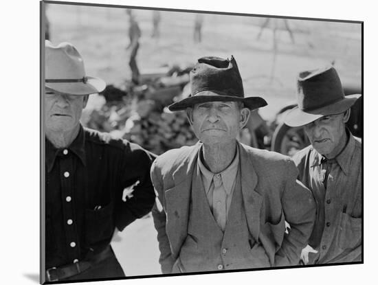 Ex-tenant farmer on relief grant in Imperial Valley, California, 1937-Dorothea Lange-Mounted Photographic Print