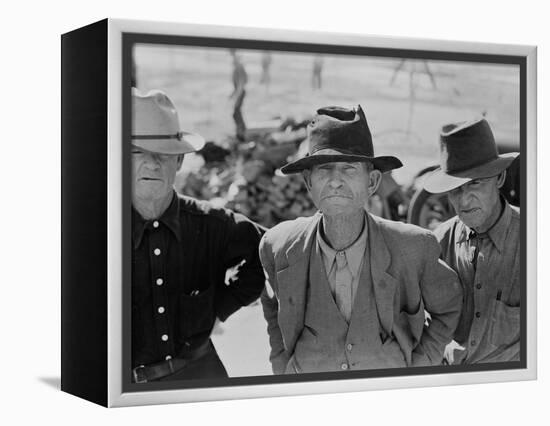 Ex-tenant farmer on relief grant in Imperial Valley, California, 1937-Dorothea Lange-Framed Premier Image Canvas