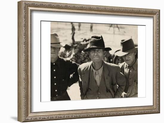 Ex-Tenant Farmer on Relief Grant-Dorothea Lange-Framed Art Print