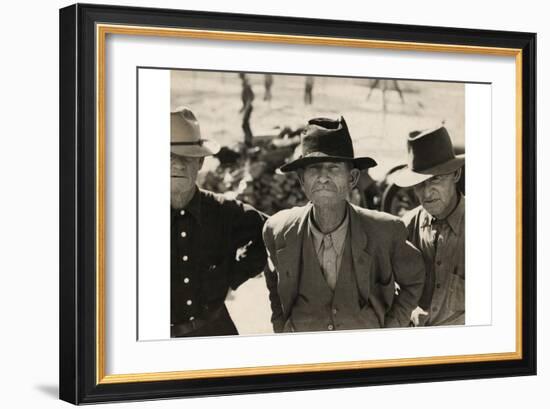 Ex-Tenant Farmer on Relief Grant-Dorothea Lange-Framed Art Print