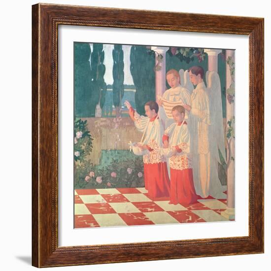 Exaltation of the Holy Cross and the Glorification of the Mass, 1899-Maurice Denis-Framed Giclee Print