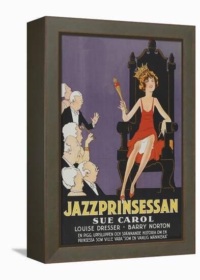 Exalted Flapper "Jazzprinsessan"-null-Framed Stretched Canvas