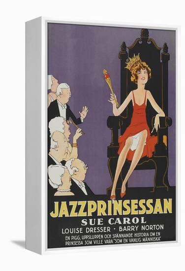 Exalted Flapper "Jazzprinsessan"-null-Framed Stretched Canvas