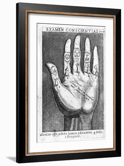 Examen Conscientiae, Illustration from 'Exercitia Spiritualia' by St. Ignatius De Loyola-Italian-Framed Giclee Print