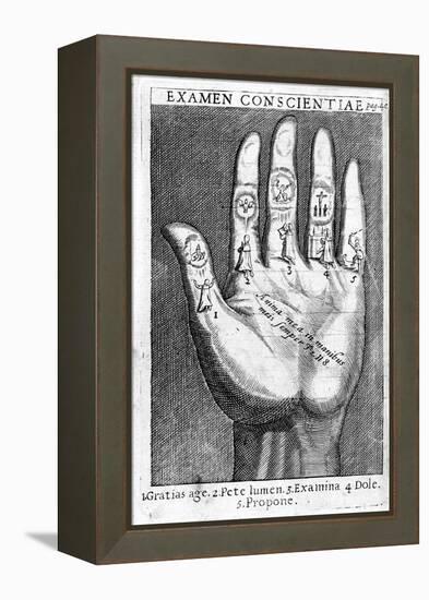 Examen Conscientiae, Illustration from 'Exercitia Spiritualia' by St. Ignatius De Loyola-Italian-Framed Premier Image Canvas