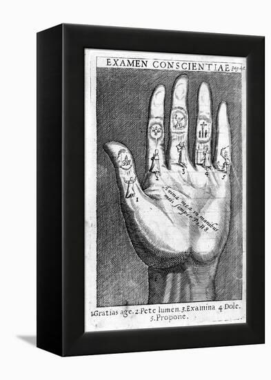 Examen Conscientiae, Illustration from 'Exercitia Spiritualia' by St. Ignatius De Loyola-Italian-Framed Premier Image Canvas