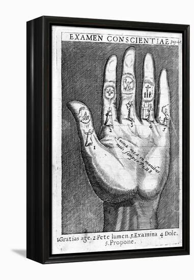 Examen Conscientiae, Illustration from 'Exercitia Spiritualia' by St. Ignatius De Loyola-Italian-Framed Premier Image Canvas