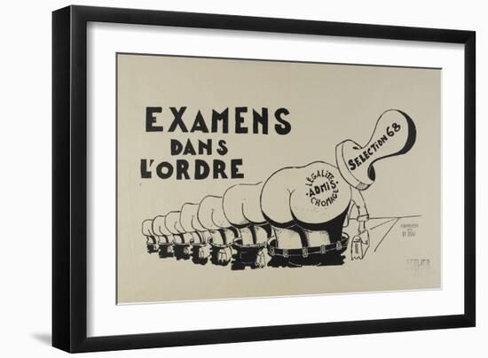 Examens dans l'ordre-null-Framed Giclee Print